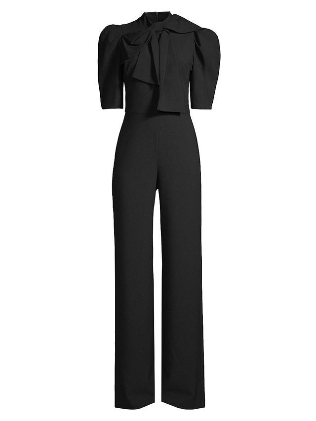 Womens Ara Bow Puff-Sleeve Jumpsuit Product Image