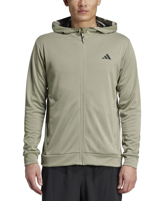 adidas Mens Aeroready Camo-Accent Full-Zip Hoodie Product Image