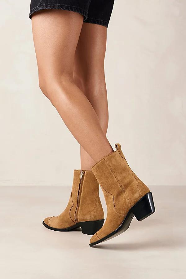 ALOHAS Austin Suede Ankle Cowboy Boot Womens at Urban Outfitters Product Image