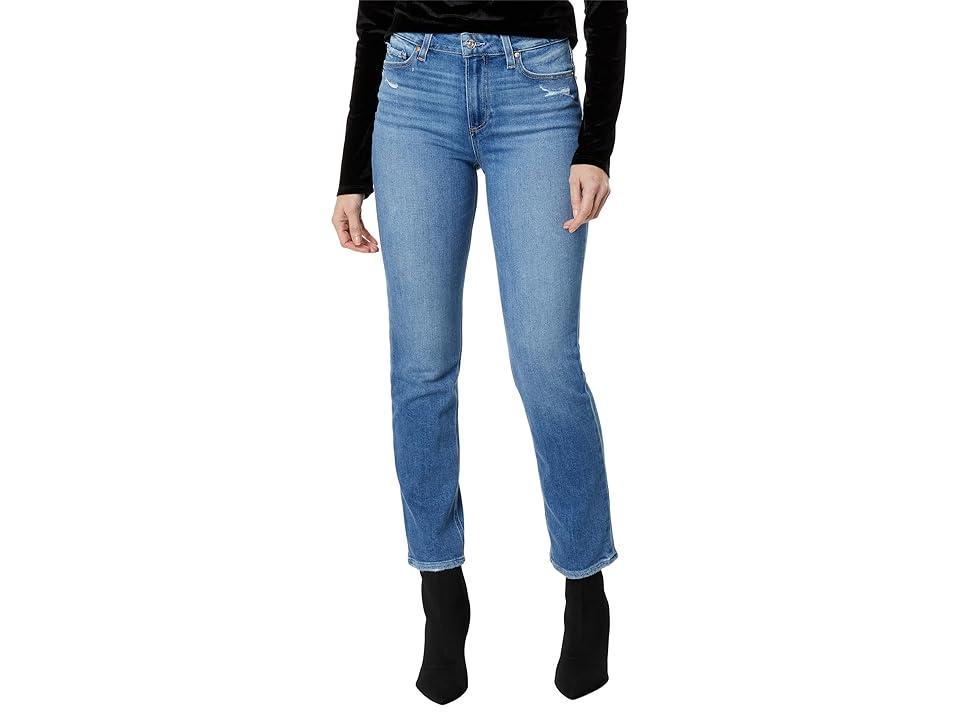 PAIGE Cindy High Waist Ankle Straight Leg Jeans Product Image