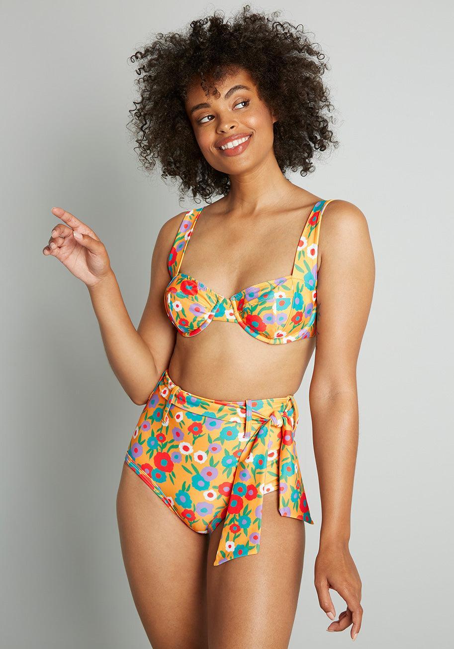 The Greta High-Waisted Bikini Bottom Product Image