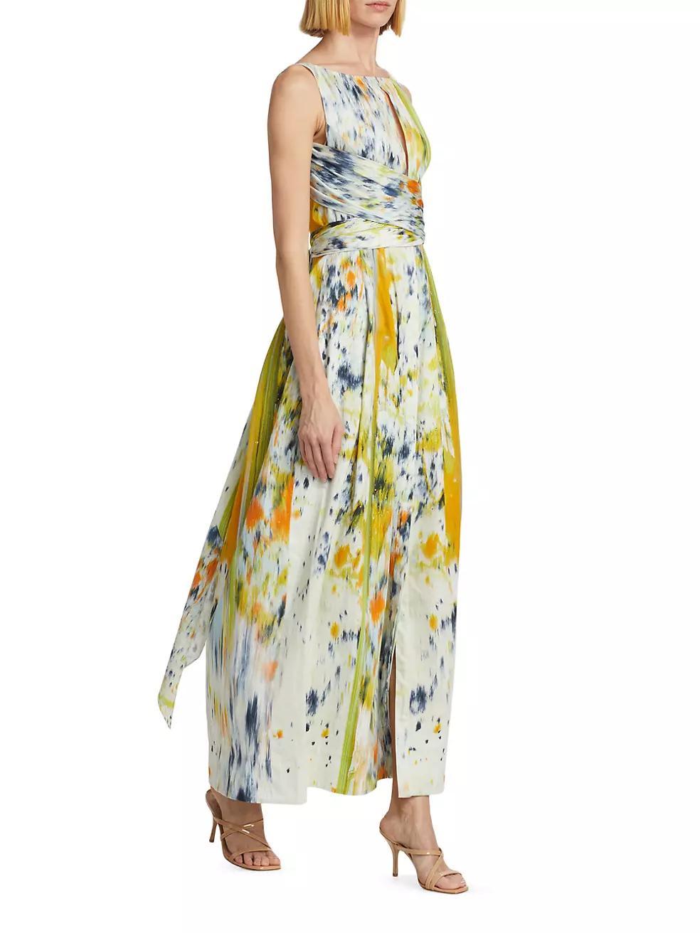 Abstract Brushstroke Maxi Dress Product Image