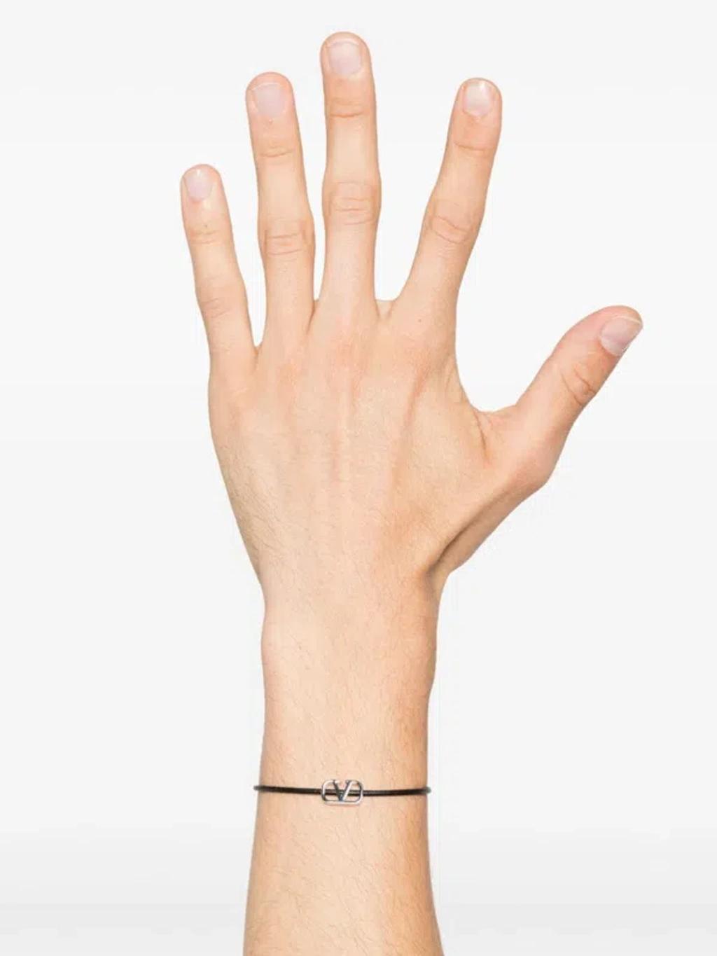 VALENTINO GARAVANI Vlogo Signature Bracelet In Black Product Image