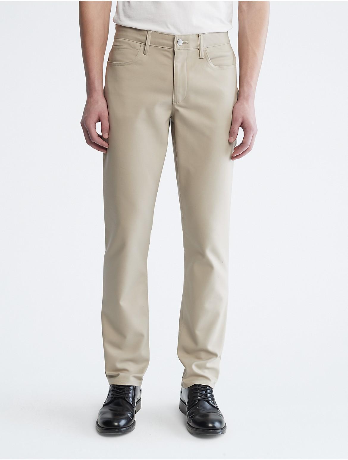 Calvin Klein Mens 5-Pocket Pant - Brown - 34W x 32L Product Image