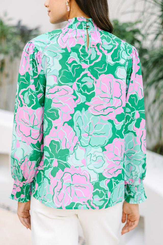 All In Green Floral Blouse Female Product Image