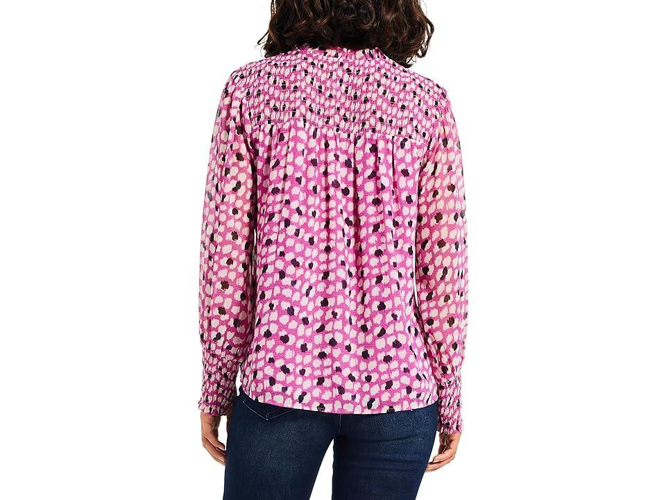 NIC+ZOE Vivid Dot Top Multi) Women's Clothing Product Image