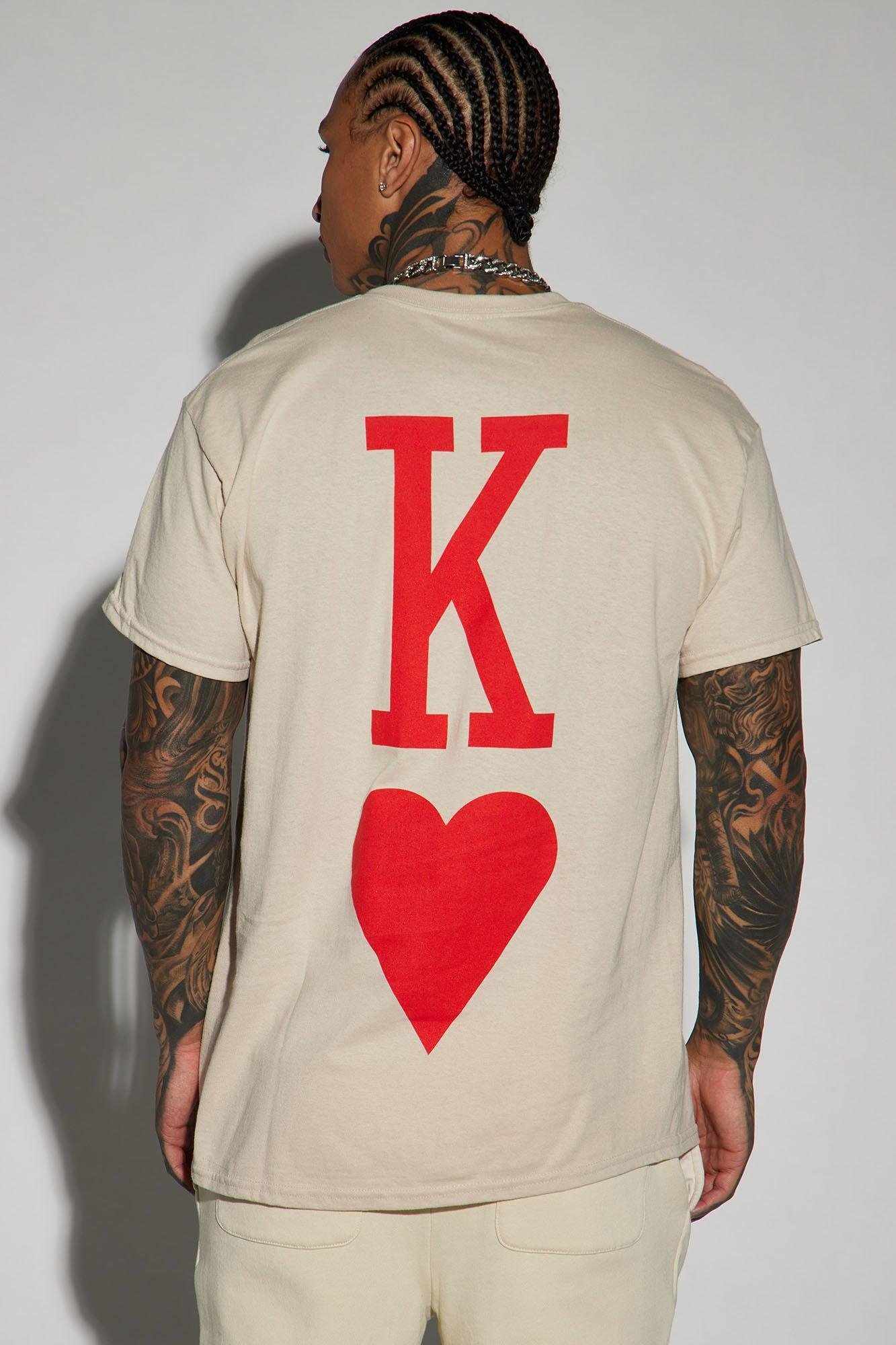 King Of Hearts Short Sleeve Tee - Sand Product Image