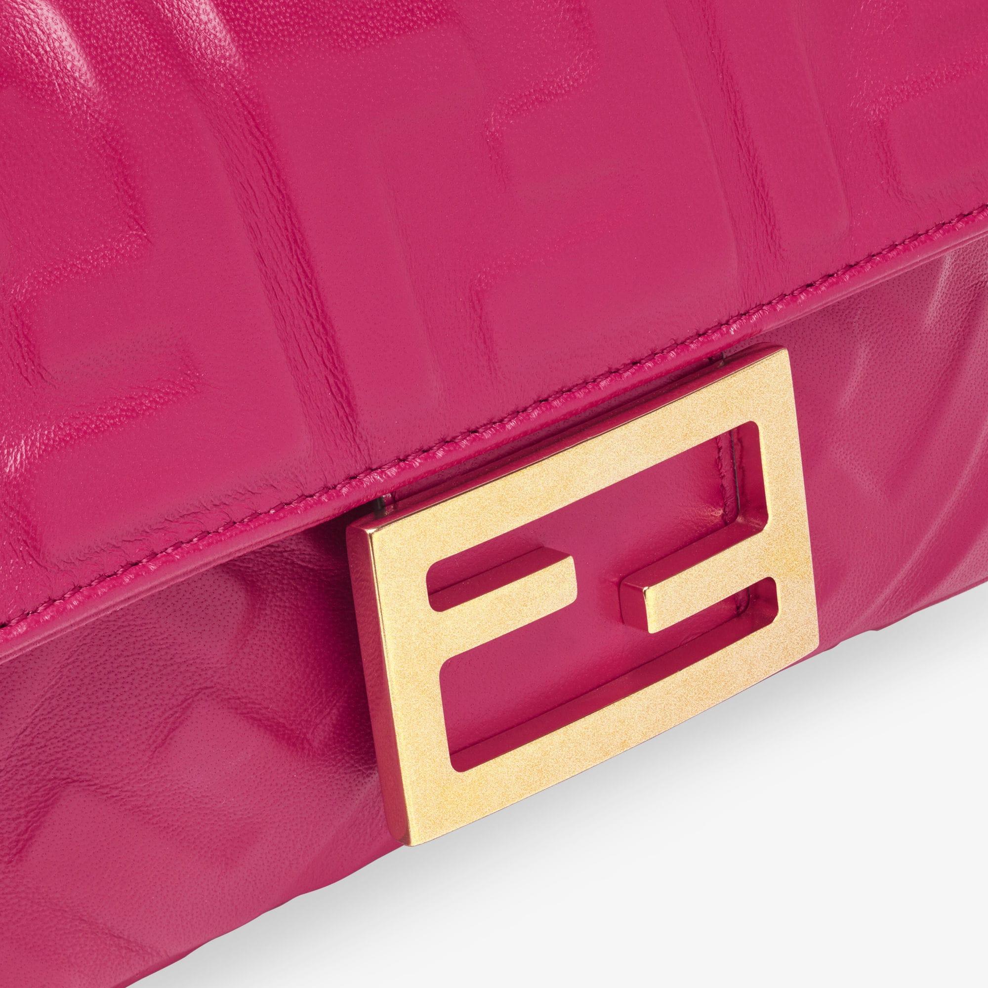 Baguette MiniFuchsia nappa leather bag Product Image