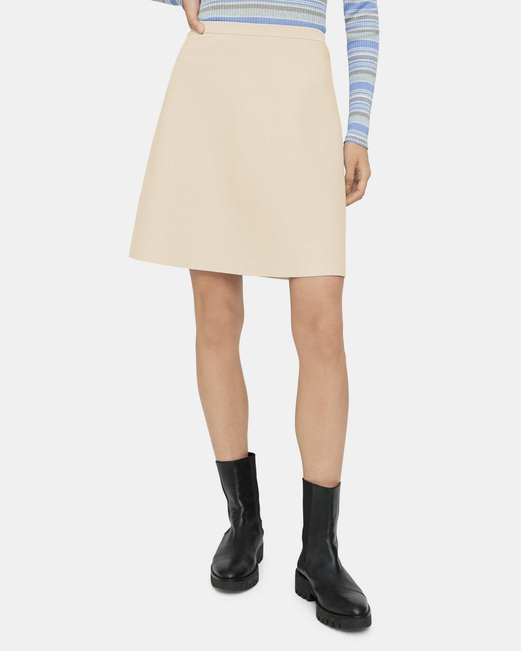 Mini Skirt in Crepe Knit Product Image