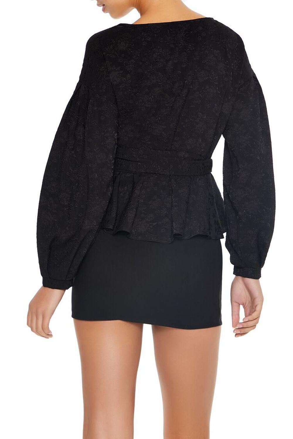 Jacquard Flounce Wrap Top | Forever 21 Product Image