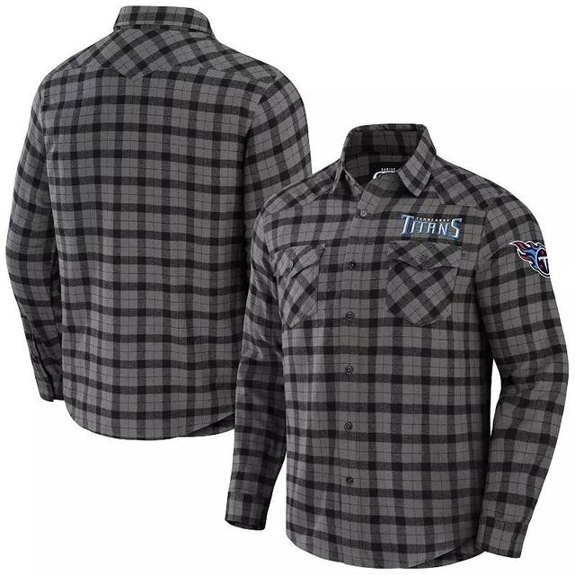 Mens NFL x Darius Rucker Collection by Fanatics Gray Tampa Bay Buccaneers Flannel Long Sleeve Button-Up Shirt Product Image