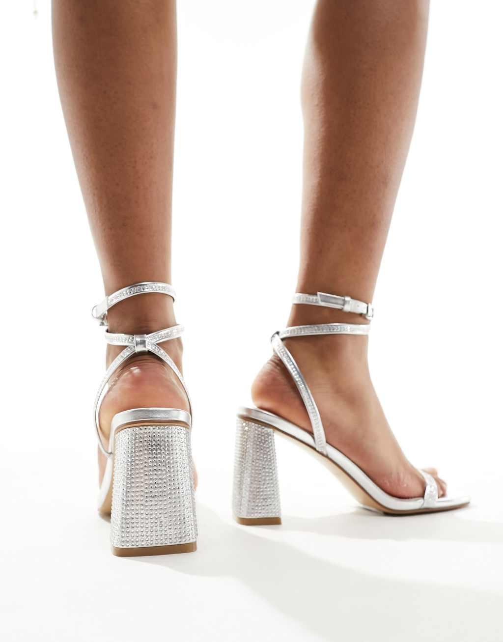 Simmi London Wide Fit Bolt block heeled sandal Product Image