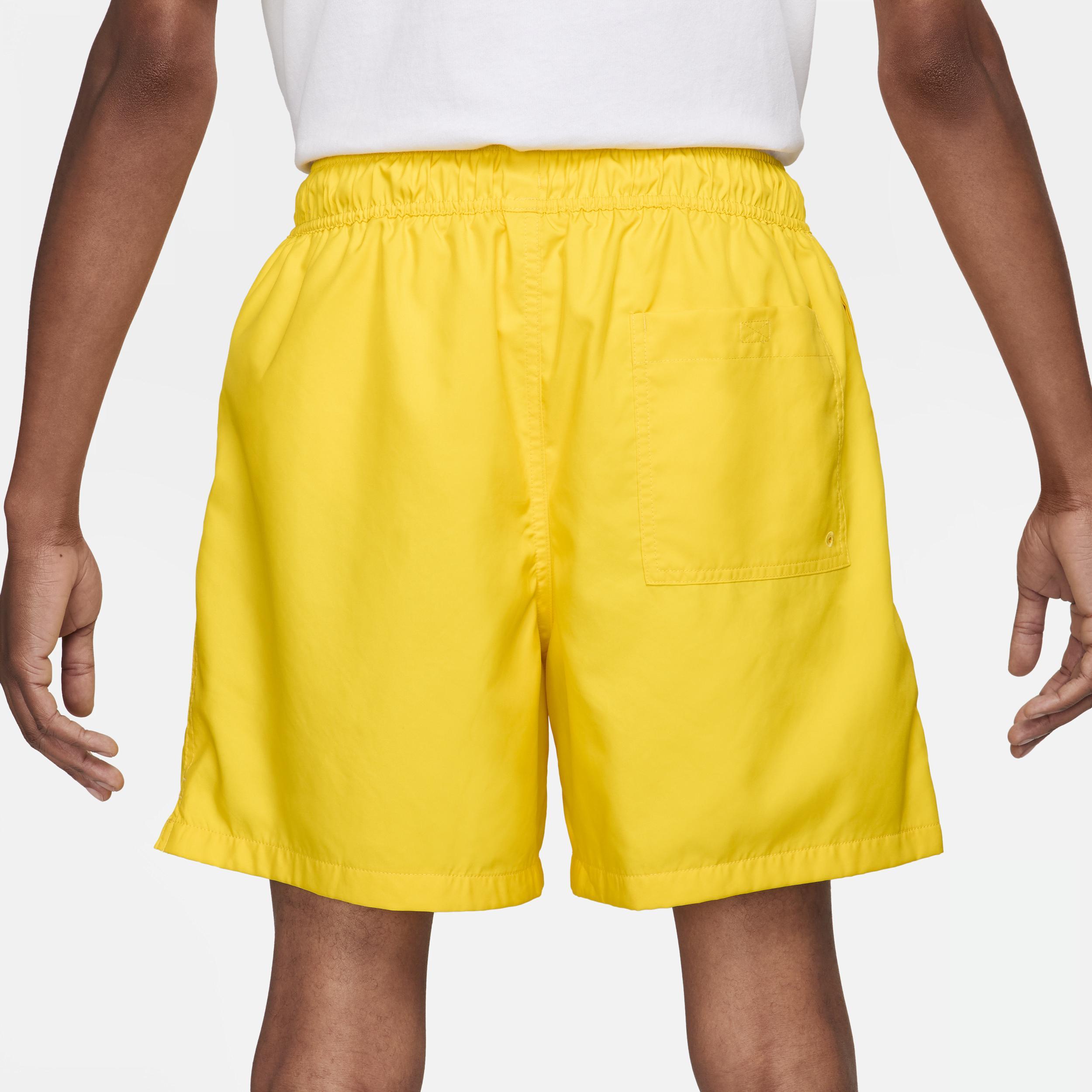 Nike Mens Nike Club Flow Shorts - Mens Lightning/White Product Image