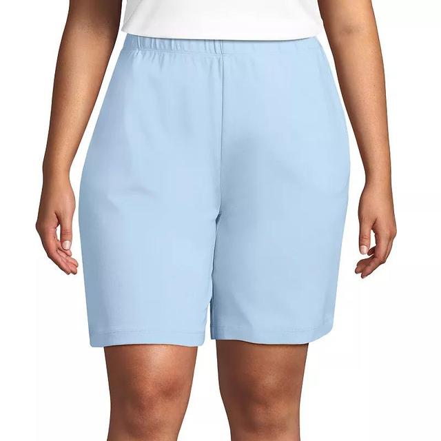 Womens Lands End Sport Knit Pull-On Shorts Product Image