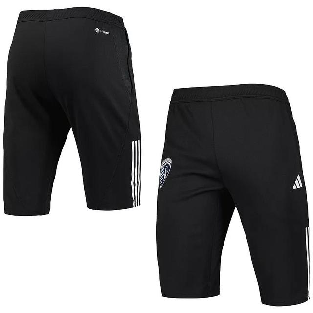 Mens adidas Sporting Kansas City 2023 On-Field Training AEROREADY Half Pants Product Image