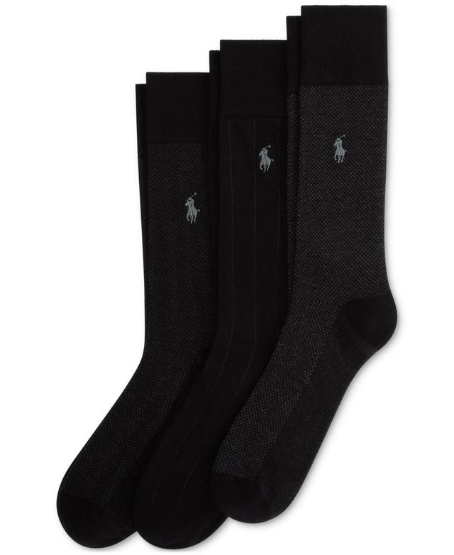 Polo Ralph Lauren Mens 3-Pk. Classic Gents Patterned Dress Socks Product Image