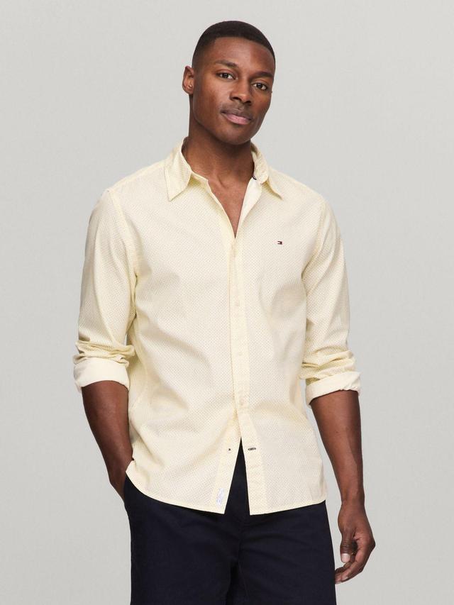 Tommy Hilfiger Men's Regular Fit Micro Print Shirt Product Image