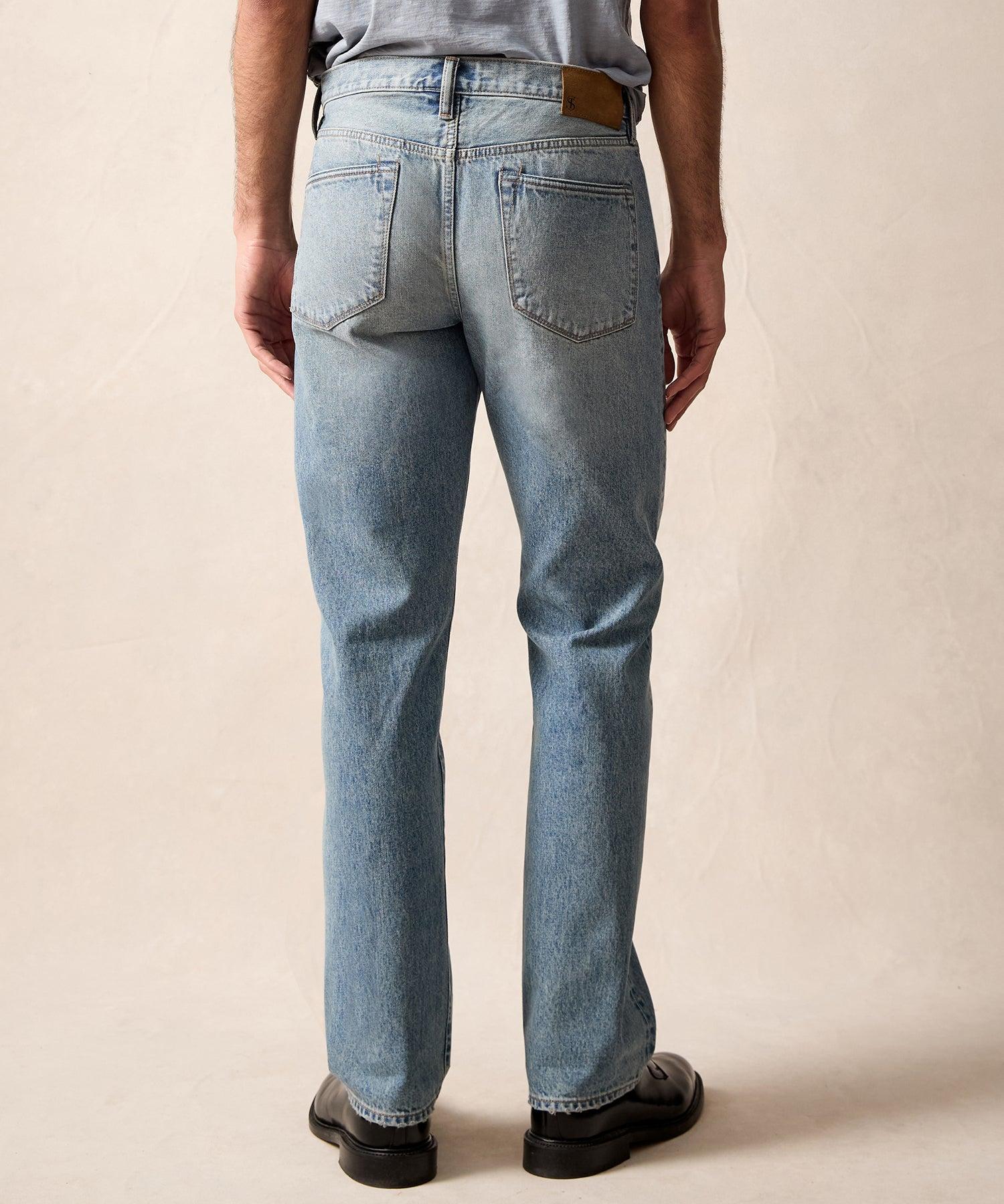 Vintage Straight Selvedge Jean in Frosty Indigo Wash Product Image