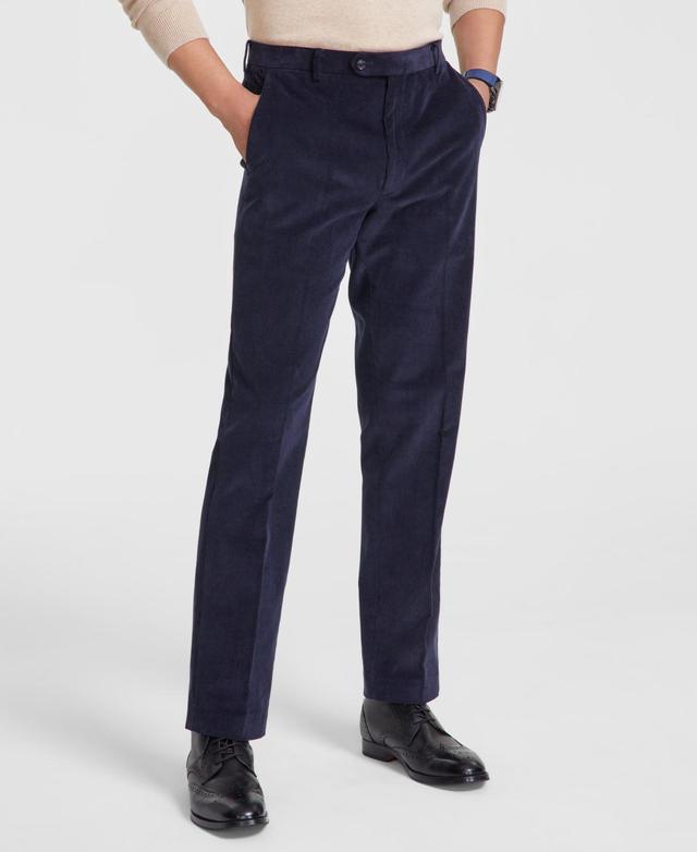 Tommy Hilfiger Mens Modern-Fit Solid Corduroy Pants Product Image