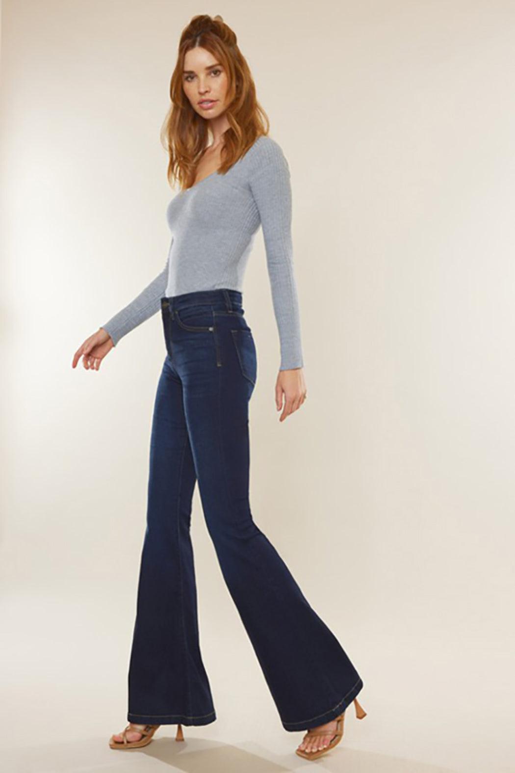 High Rise Super Flare Jeans Female Product Image