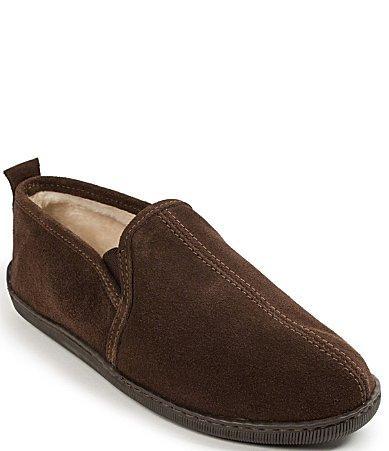 Minnetonka Mens Suede Romeo Slippers Product Image