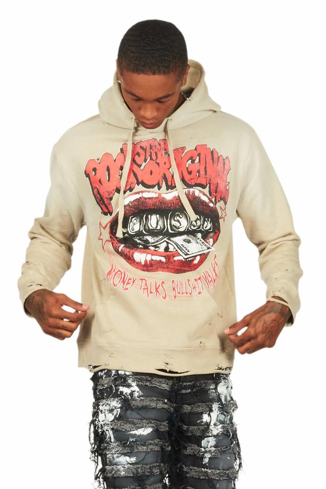 Bloke Sand Graphic Hoodie Male Product Image