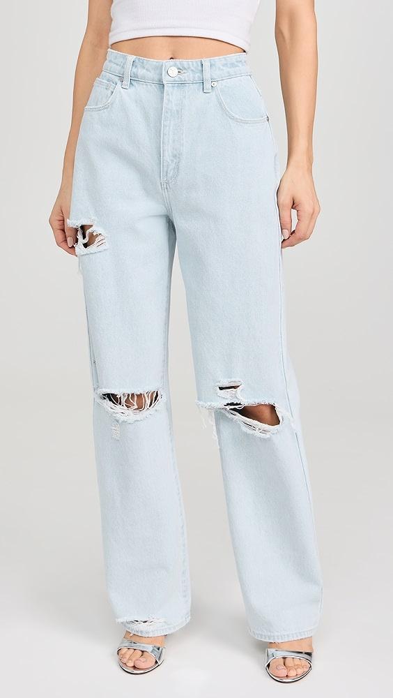 ABRAND Carrie Iris Rip Jeans | Shopbop Product Image