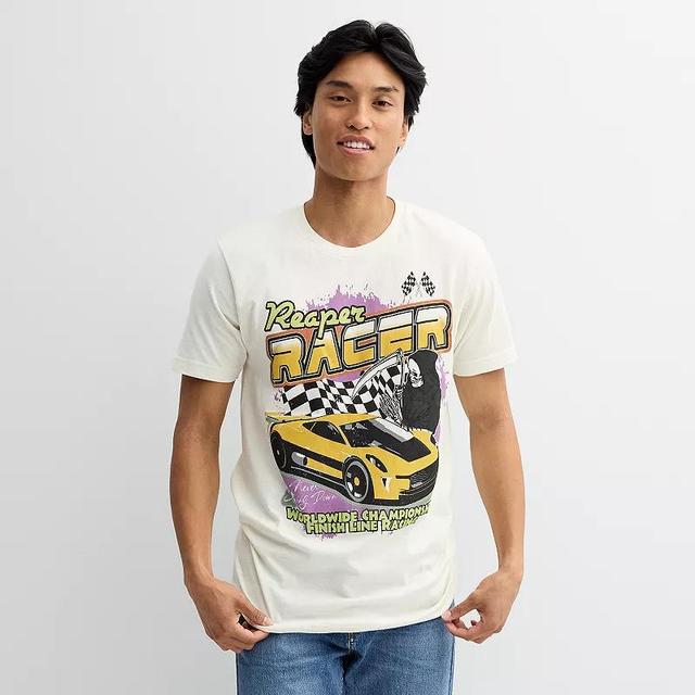 Mens Reaper Racer Vintage Oversized Graphic Racing Car Tee Product Image