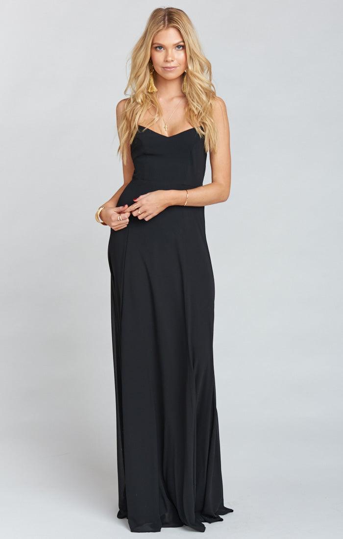 Godshaw Goddess Gown ~ Black Chiffon Product Image