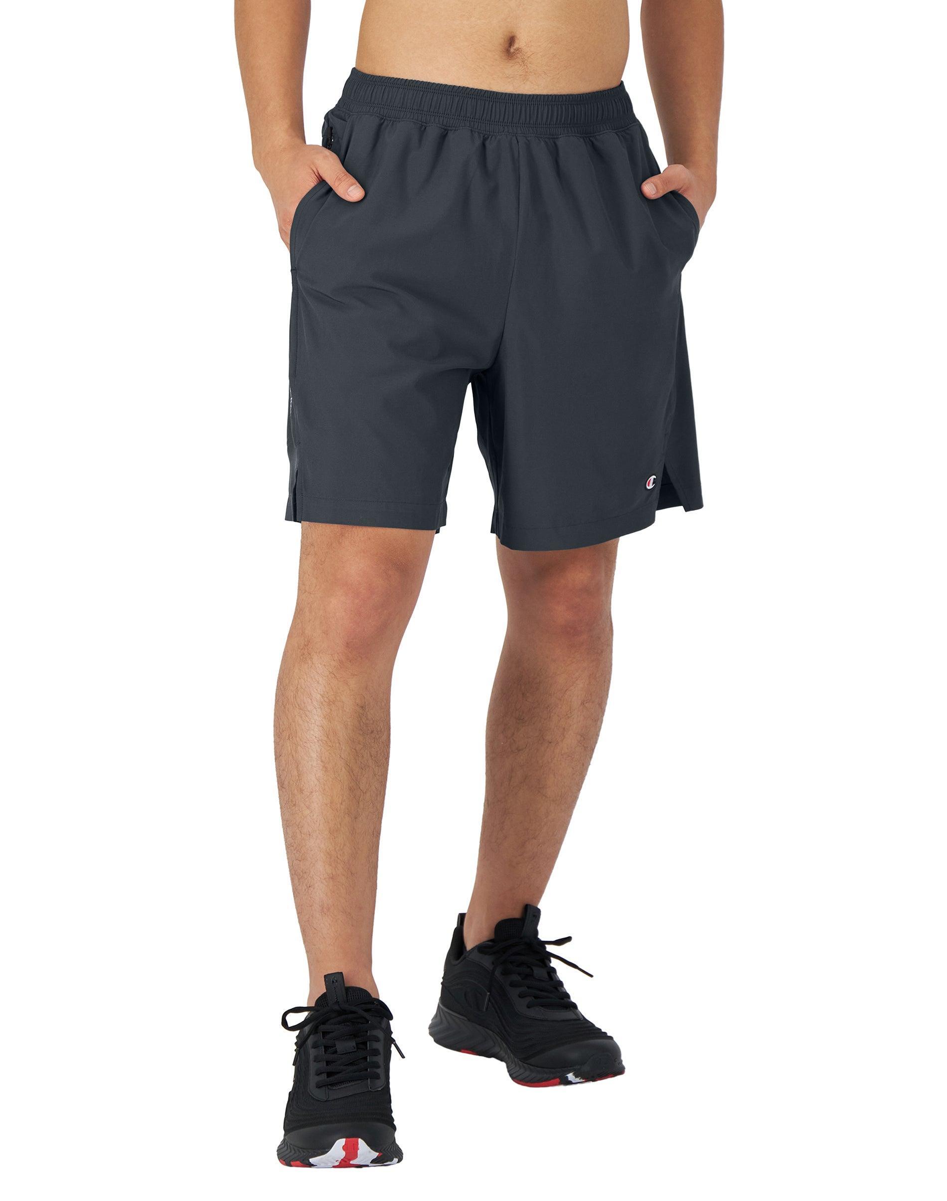 Mens Champion MVP Shorts with Total Support Pouch, Moisture Wicking, C Logo, 7 Black 2XL Product Image