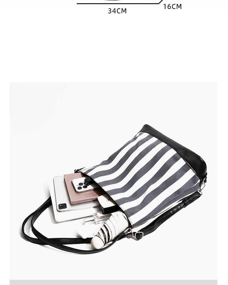 Striped Bucket Bag Product Image