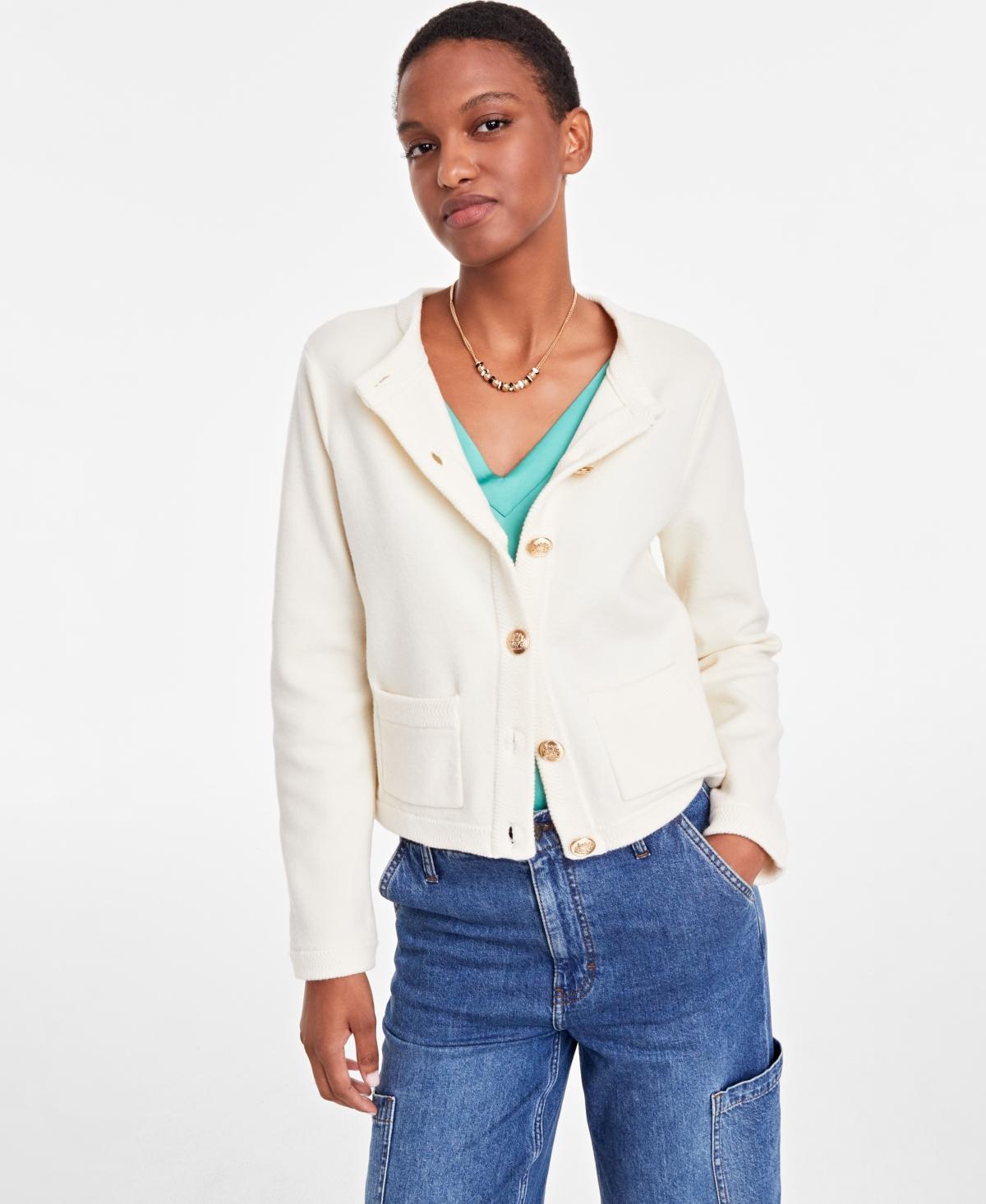 On 34th Womens Milano Crewneck Cardigan, Created for Macys Product Image