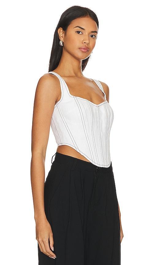 Bardot Linen Corset Top Product Image