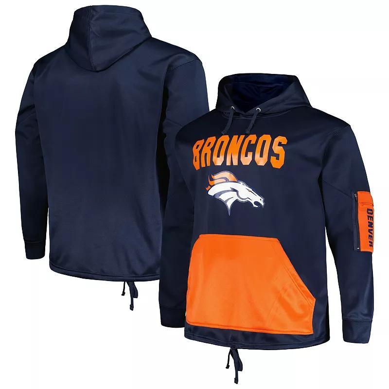 Mens Fanatics Branded Denver Broncos Big & Tall Pullover Hoodie Blue Product Image