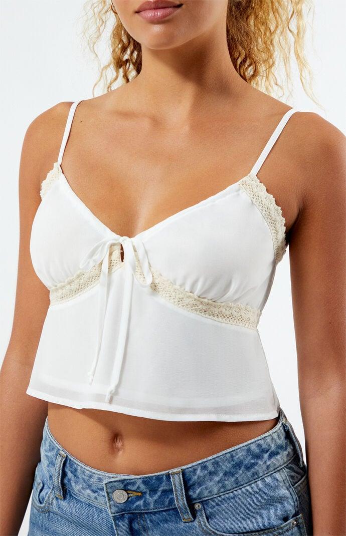 Women's Lace Trim Cami Product Image