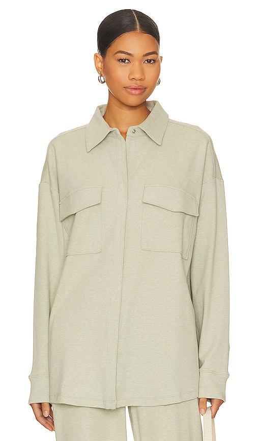 Eberjey Luxe Sweats - The Shacket (Botanical Zen ) Women's Clothing Product Image