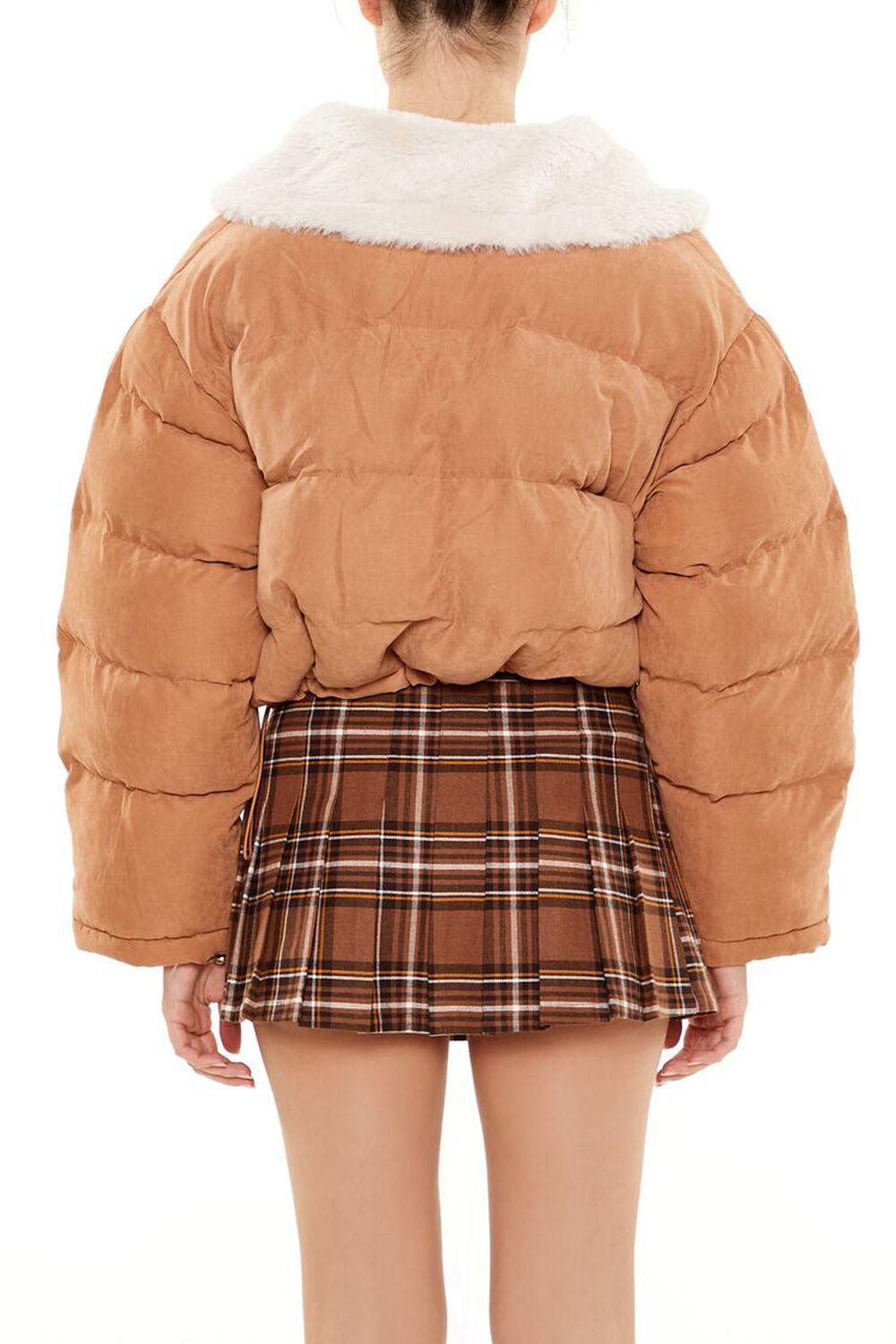 Faux Leather Puffer Jacket | Forever 21 Product Image