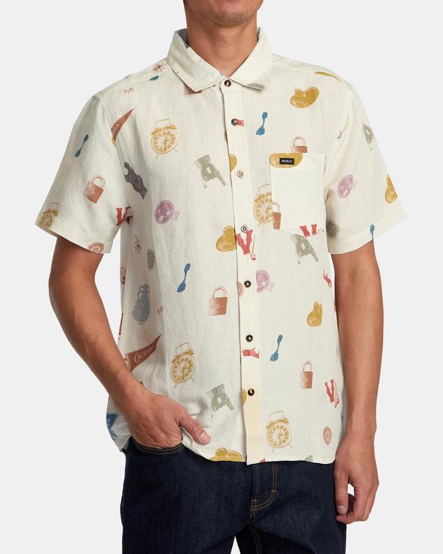 Artifacts Short Sleeve Woven Shirt - Natural Product Image