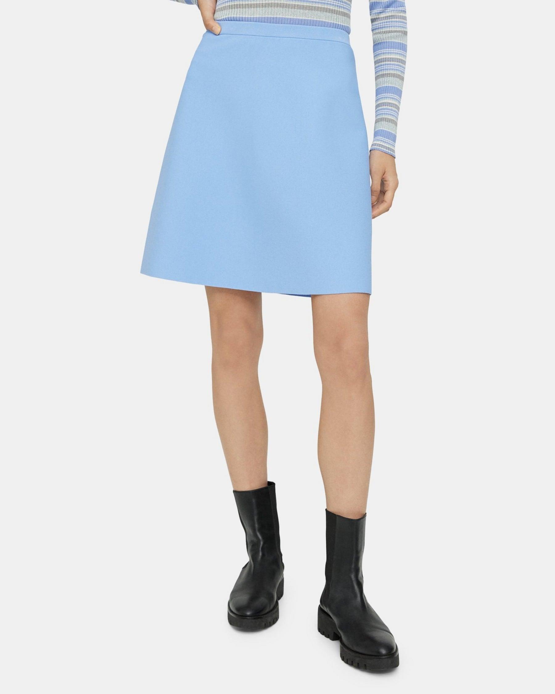 Mini Skirt in Crepe Knit Product Image