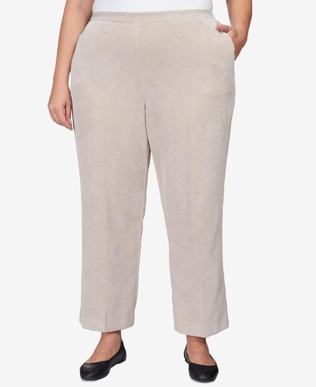 Alfred Dunner Plus Size St.Moritz Corduroy Regular Fit Average Length Pants Product Image