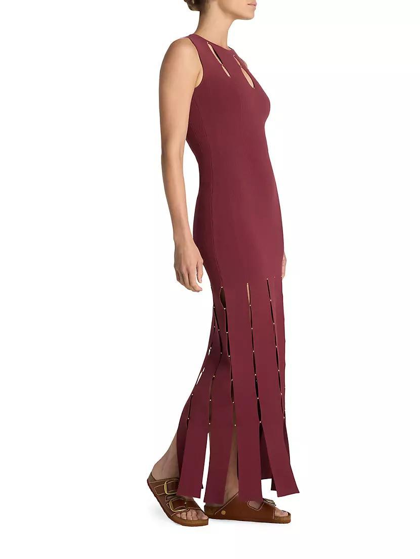 Evening Beaded Knit Gown Product Image