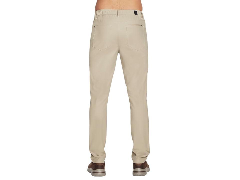 SKECHERS The Go Walk Premium Five-Pocket Pants (Natural/Brown) Men's Casual Pants Product Image