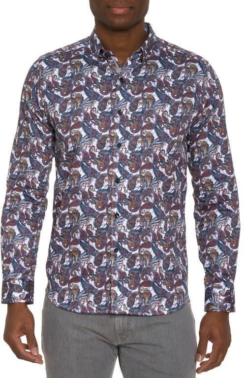 Mens Sabir Paisley Button-Down Shirt Product Image