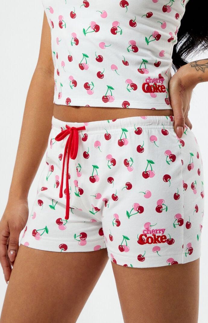 Coca Cola Women's By PacSun Cherry Coke Cheeky Shorts - Product Image