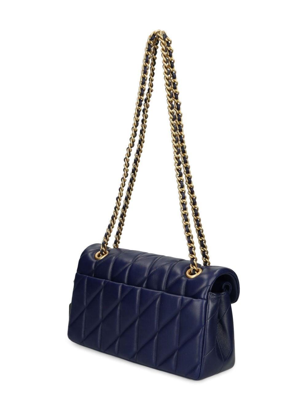 Tabby 26 Shoulder Bag In Navy Leather Product Image