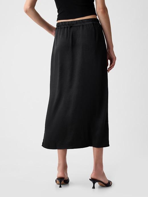 Satin Midi Skirt Product Image