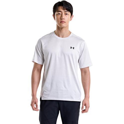 Under Armour Mens Under Armour Tech Vent Short Sleeve - Mens White/Black Product Image