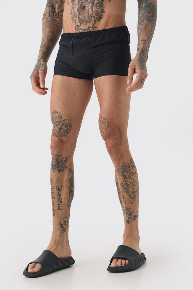 Tall Man Signature Trunk Swim Trunks | boohooMAN USA Product Image