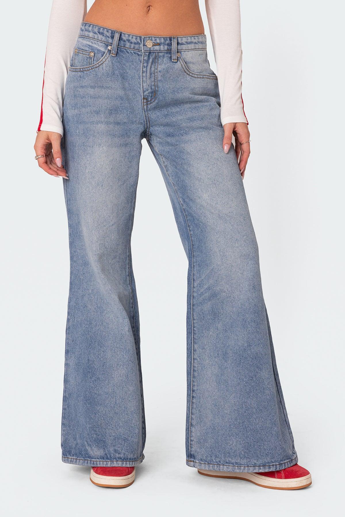 Low Rise Wide Leg Jeans Product Image