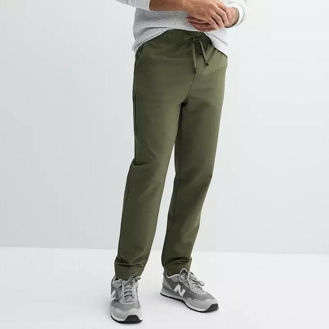 Mens London Fog Flex Tech Pants Silver Gray Product Image